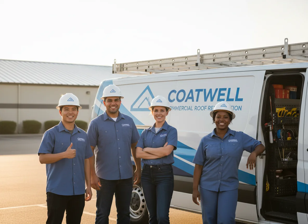 Commercial roof coating company in Honor, MI