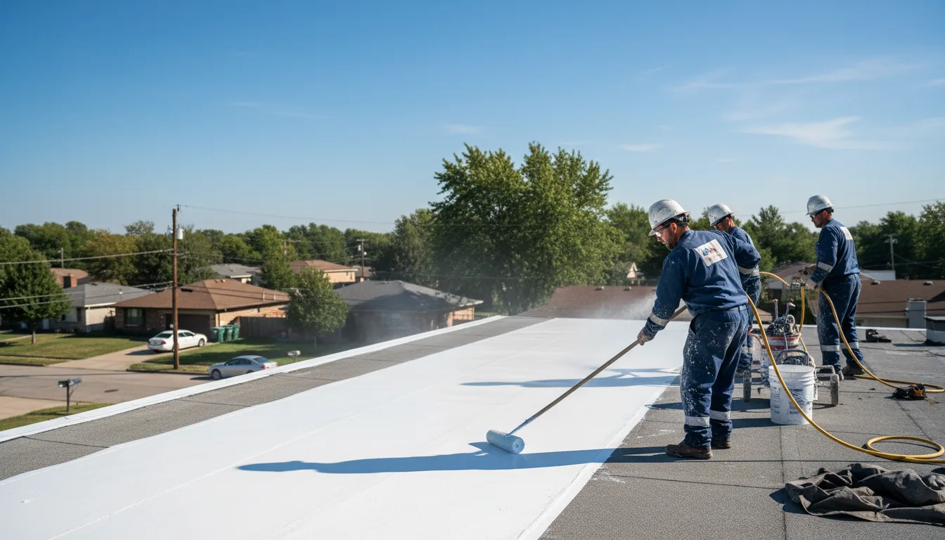 Commercial roof coating in Honor, MI near me